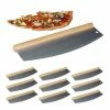 relaxdays Pizzaschneider »10 x Pizza Wiegemesser aus Edelstahl«