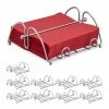 relaxdays Serviettenhalter »10 x Metall Serviettenhalter«, Eisen