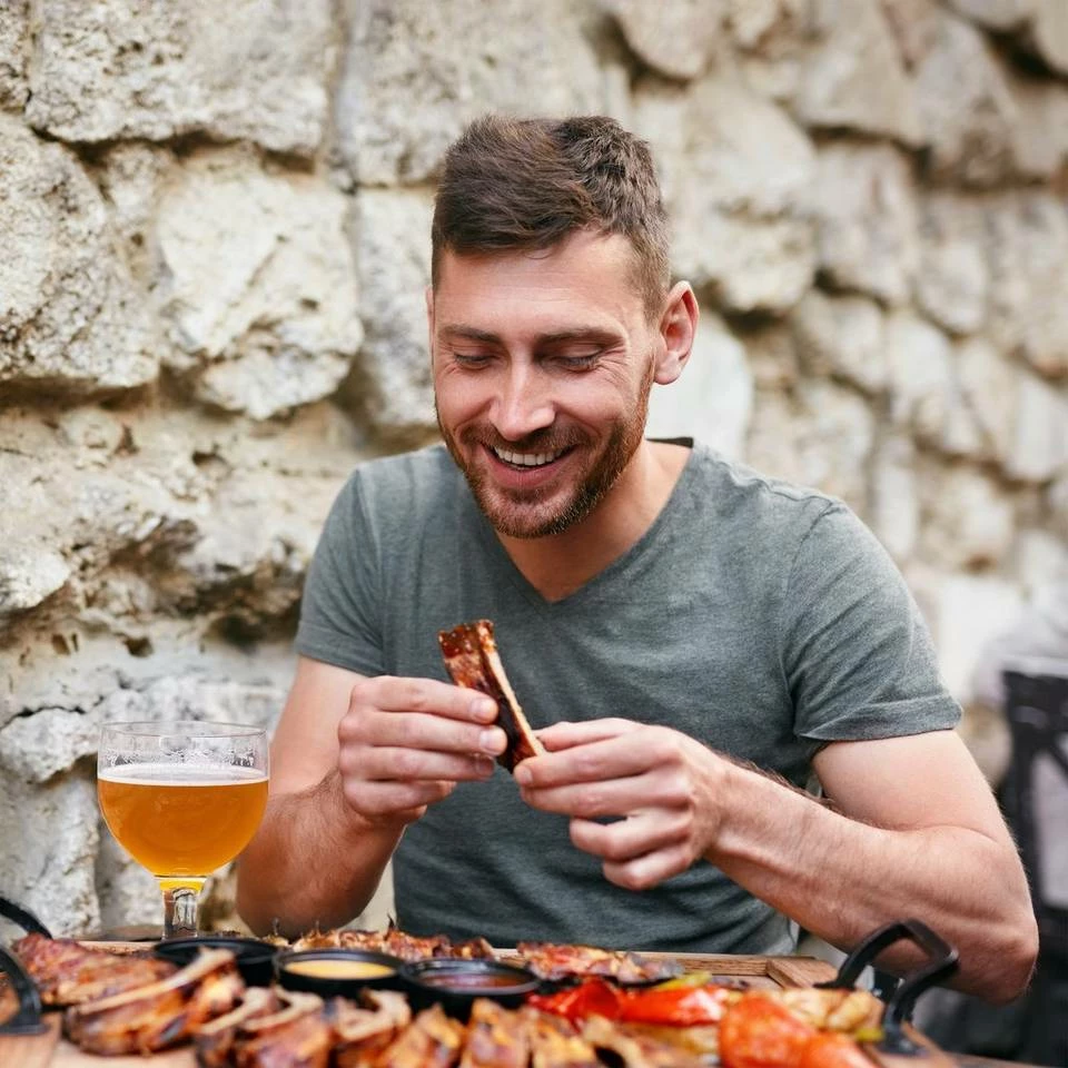 relaxdays Grillrost »Rippchenhalter 2in1« 5 relaxdays Grillrost »Rippchenhalter 2in1« – Bild 5