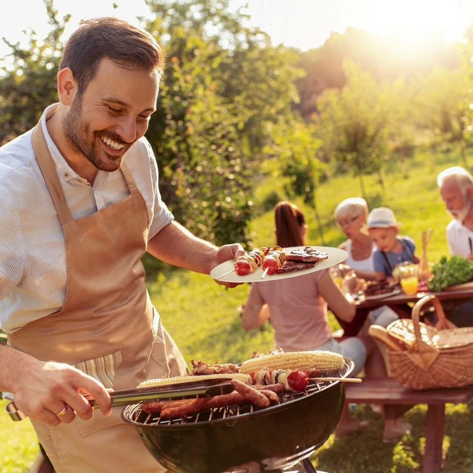 relaxdays Einwegteller »150 x Bambus Teller rund 28 cm« 5 relaxdays Einwegteller »150 x Bambus Teller rund 28 cm« – Bild 5