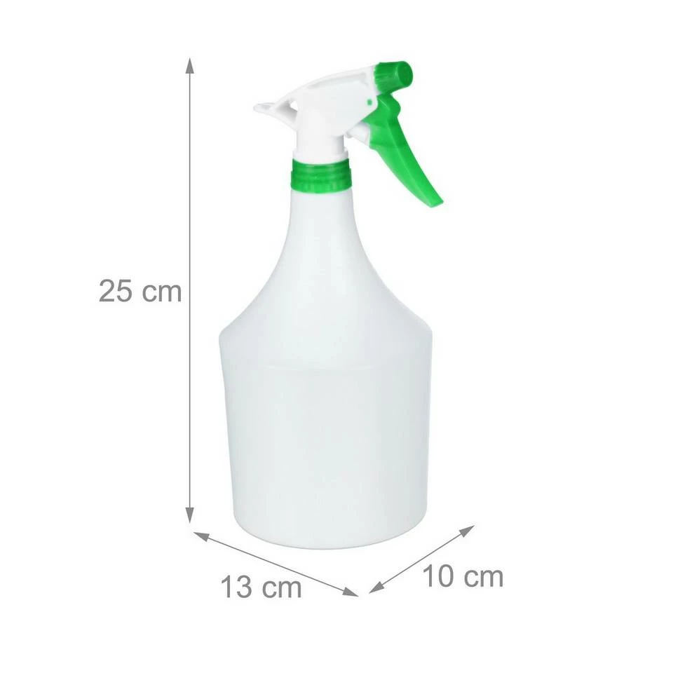 relaxdays Sprühflasche »3 x Sprühflasche weiß-grün«, 1 Liter 4 relaxdays Sprühflasche »3 x Sprühflasche weiß-grün«, 1 Liter – Bild 4