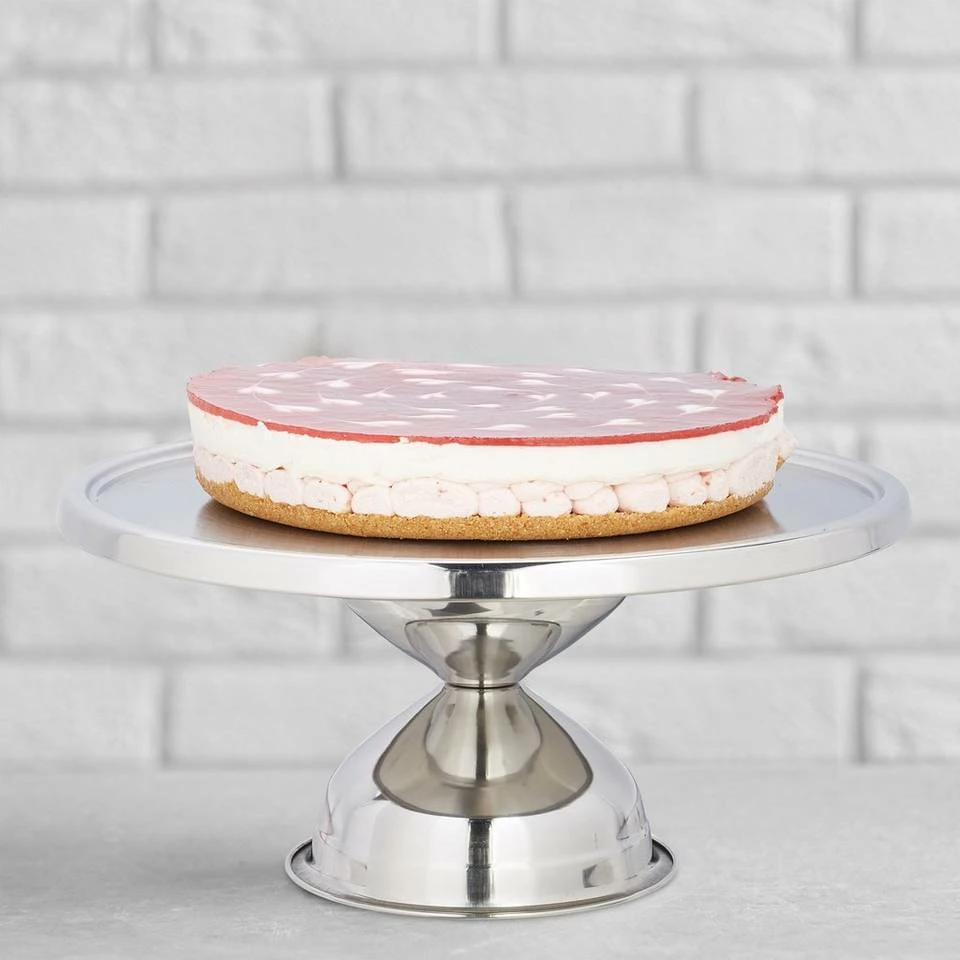 relaxdays Tortenplatte »Tortenplatte Edelstahl«, Edelstahl 5 relaxdays Tortenplatte »Tortenplatte Edelstahl«, Edelstahl – Bild 5