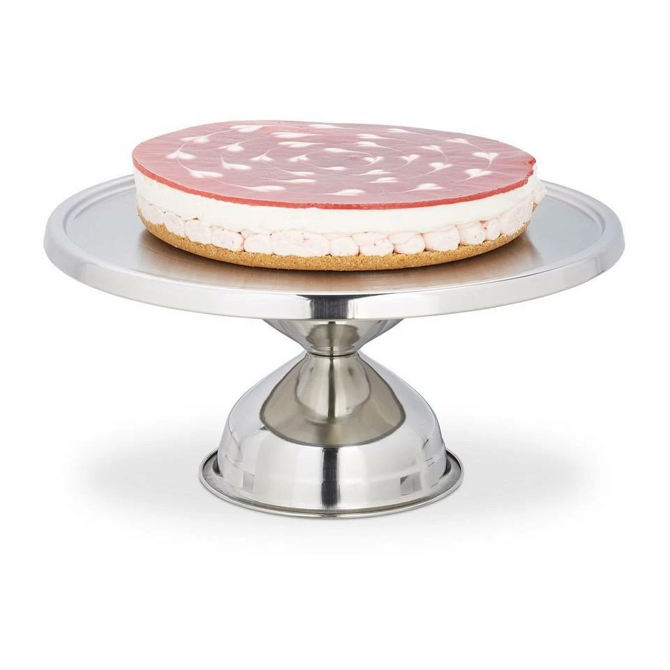 relaxdays Tortenplatte »Tortenplatte Edelstahl«, Edelstahl 1 relaxdays Tortenplatte »Tortenplatte Edelstahl«, Edelstahl