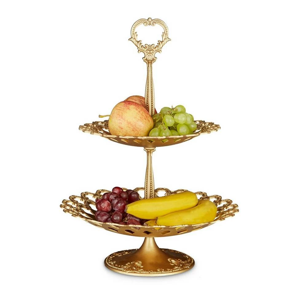 relaxdays Etagere »Etagere Metall«, Aluminium, Weiß Gold, Silber, Weiß 8 relaxdays Etagere »Etagere Metall«, Aluminium, Weiß Gold, Silber, Weiß – Bild 8