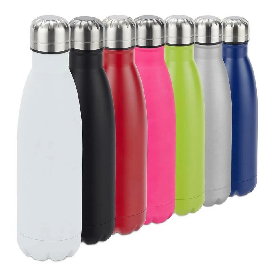 relaxdays Isolierflasche »9 x Trinkflasche Edelstahl weiß« 9 relaxdays Isolierflasche »9 x Trinkflasche Edelstahl weiß« – Bild 9