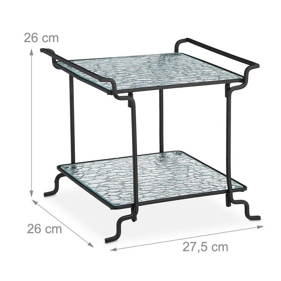 relaxdays Etagere »Moderne Etagere aus Glas«, Glas 4 relaxdays Etagere »Moderne Etagere aus Glas«, Glas – Bild 4