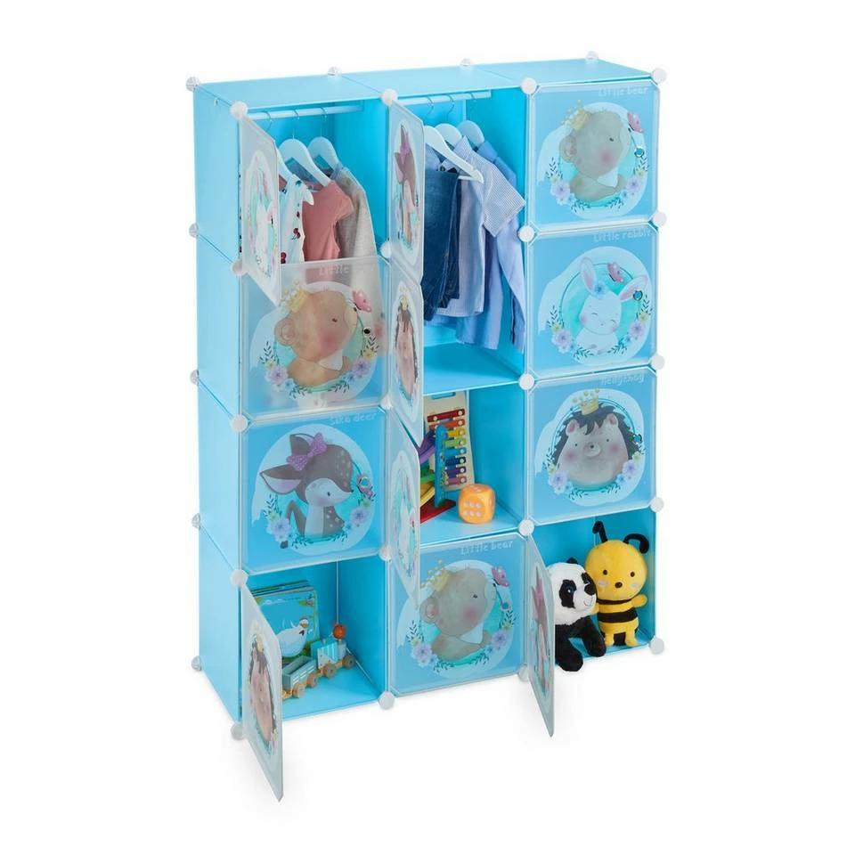 relaxdays Steckregal »Kinder Steckregal mit Kleiderstangen« 1 relaxdays Steckregal »Kinder Steckregal mit Kleiderstangen«