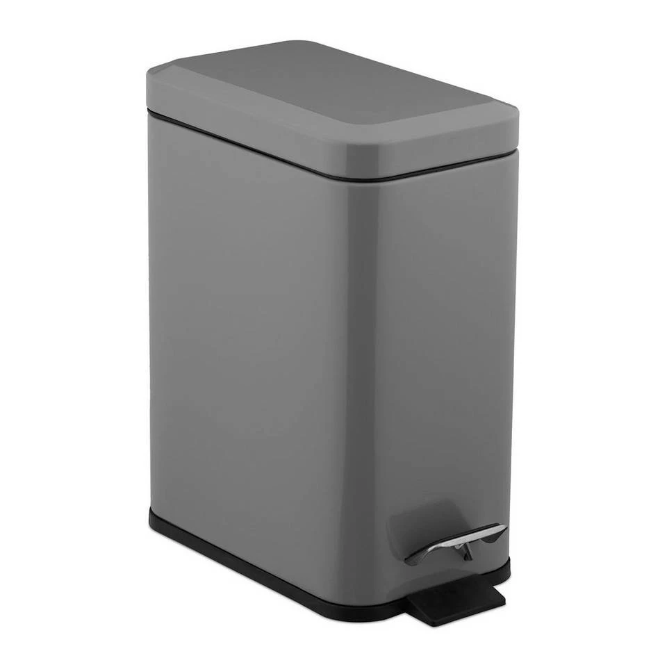 relaxdays Kosmetikeimer »Kosmetikeimer 5 L mit Absenkautomatik«, hellgrau Schwarz Silber, Weiß Silber, Grau Silber 1 relaxdays Kosmetikeimer »Kosmetikeimer 5 L mit Absenkautomatik«, hellgrau Schwarz Silber, Weiß Silber, Grau Silber