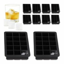 relaxdays Eiswürfelform »10 x Eiswürfelform Silikon 2,5 cm«