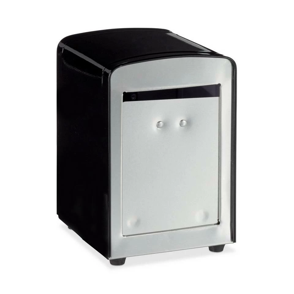 relaxdays Serviettenhalter »Serviettenspender Retro«, Stahl, Schwarz Weiß Silber, Rot Silber, Silber, Schwarz Silber 9 relaxdays Serviettenhalter »Serviettenspender Retro«, Stahl, Schwarz Weiß Silber, Rot Silber, Silber, Schwarz Silber – Bild 9